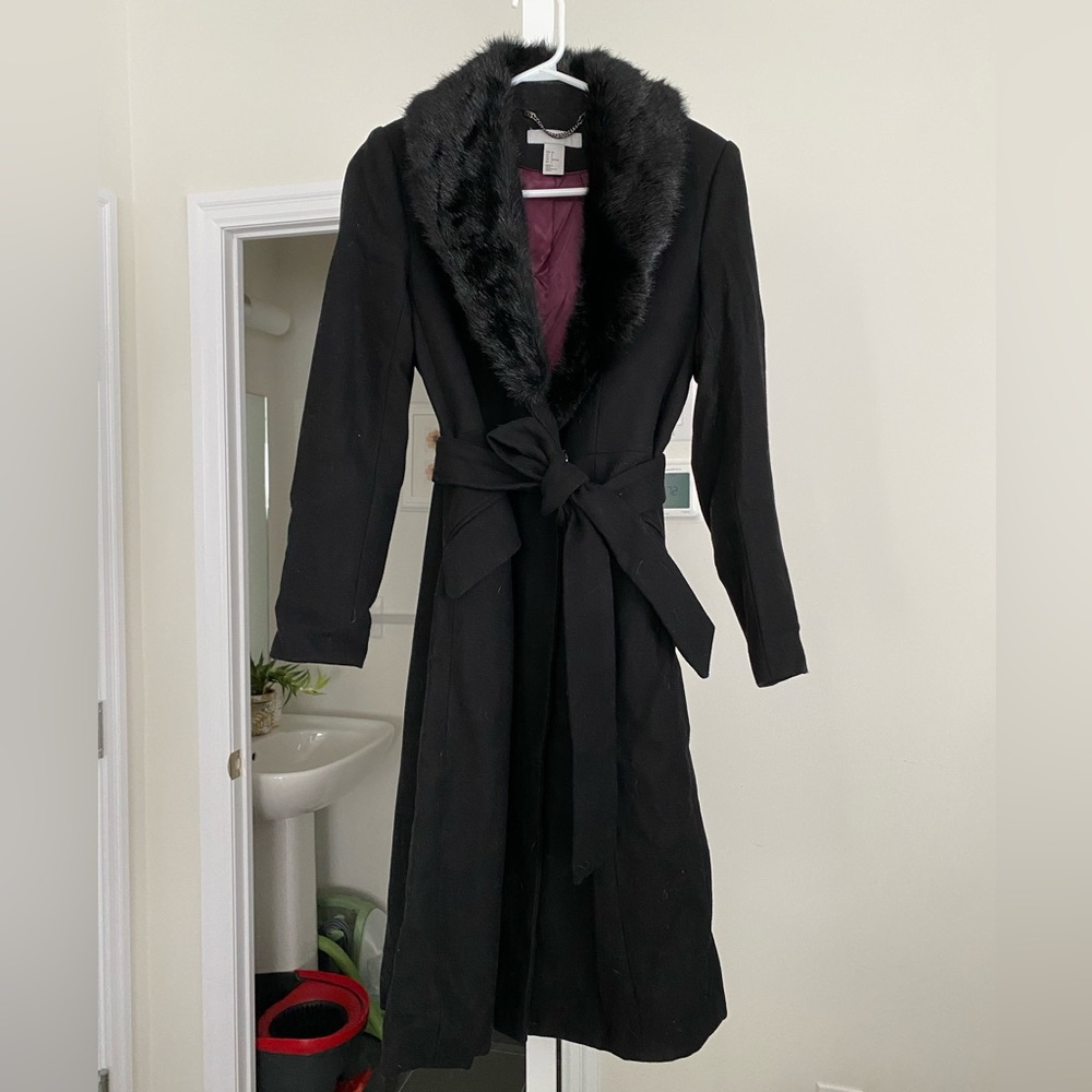 H&M Fur Coat (Size 2)